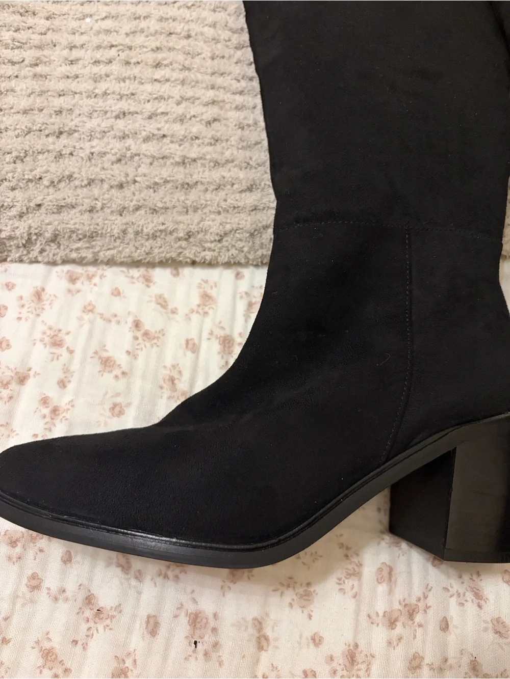 Seychelles Black Over-the-Knee Block Heel Boots